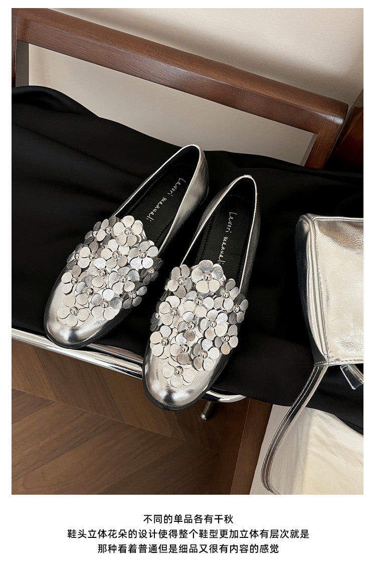 Karin Luna Casual Shoes Series~  Spot Goods In Stock Floral British Style Deep Mouth Single Shoes