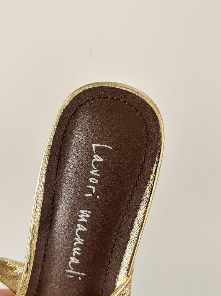 Karin Luna In Stock In Stock Minimalist Soft Upper Small Square Toe Chunky Heel Sandals