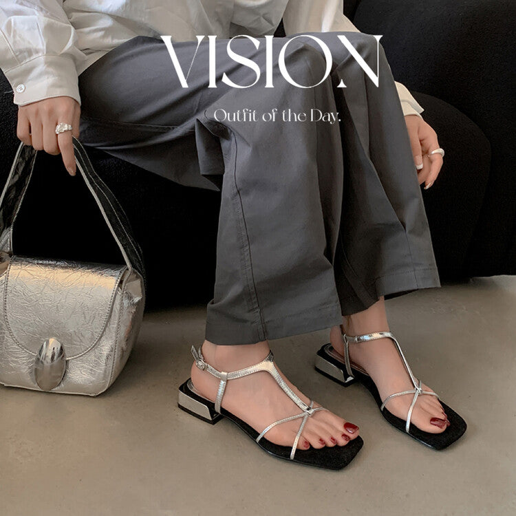 Karin Luna Bestseller Popular Featured products a Large Number of Spot Goods  Comes with data included  Thin Strap T Word Sandals