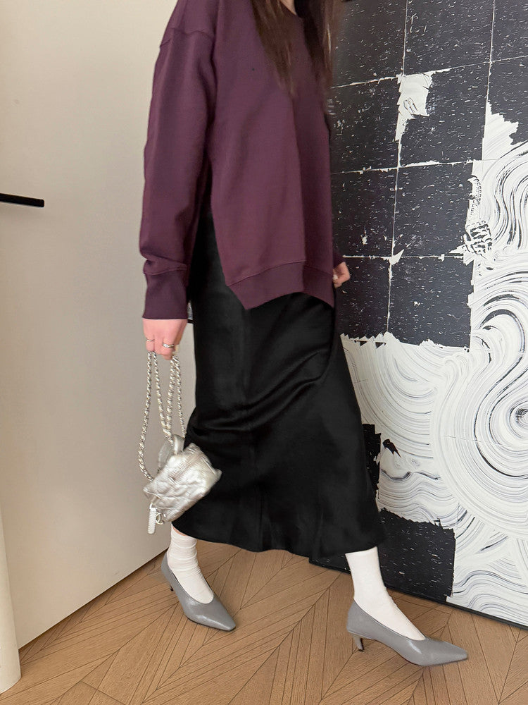 Karin Luna In Stock In Stock ~Basic Versatile French Style Small Square Toe Shallow Mouth Single Shoes
