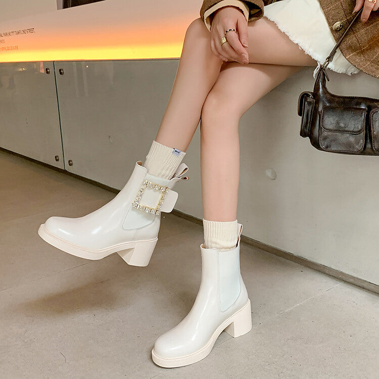 Karin Luna Bestseller Spot Goods Exquisiteness round Head Elastic Long Boots