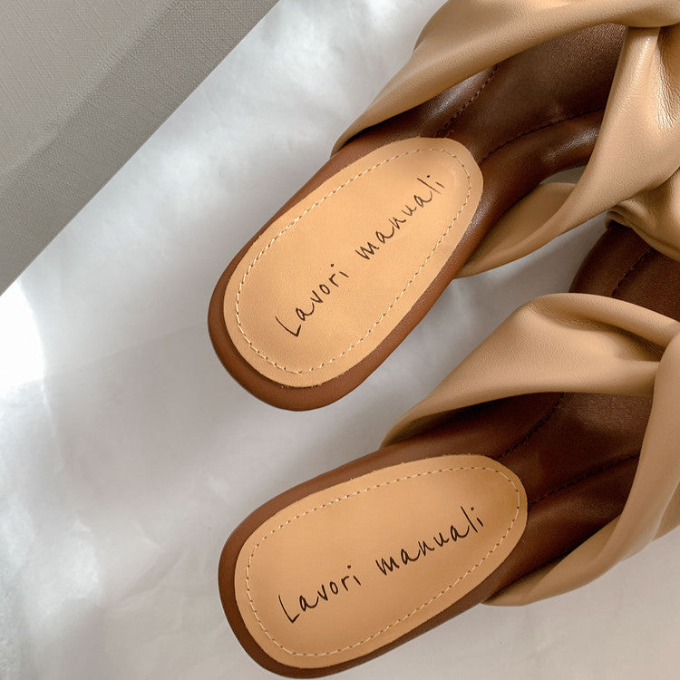 Karin Luna In Stock In Stock Basic Versatile Cross Strap Sofa Insoles Slippers