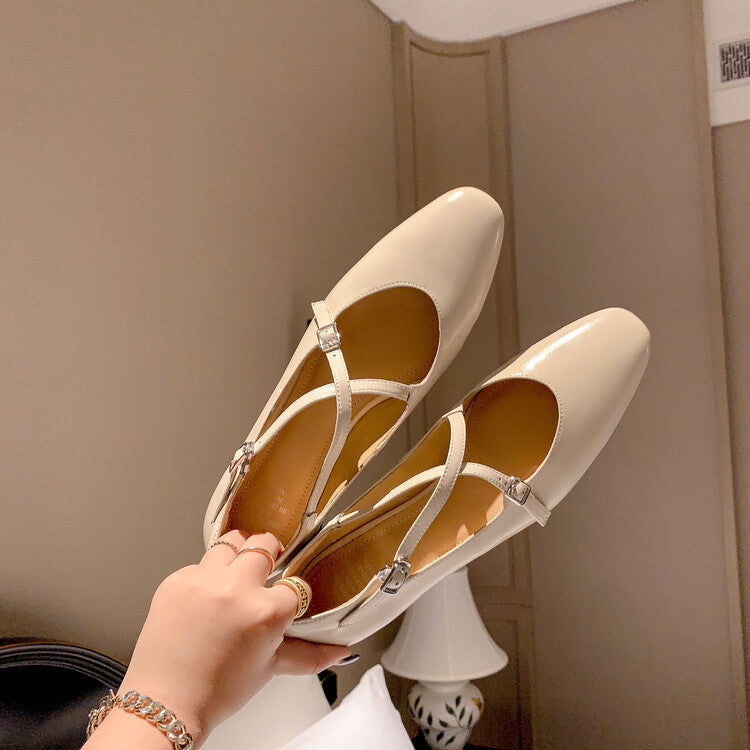 Karin Luna Bestseller Available for sale all seasons Mary Jane with built-in data Full Leather Single Shoes Go ahead with confidence