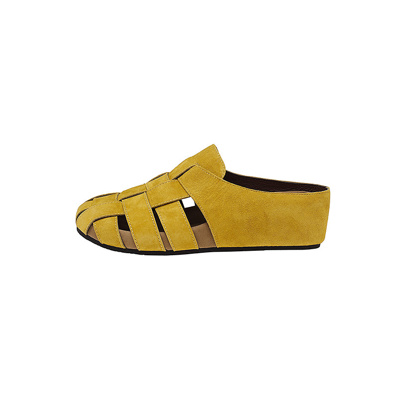 Karin Luna Full Layer Inside and Out~Basic Versatile Perforated Round Toe Birkenstock Slippers