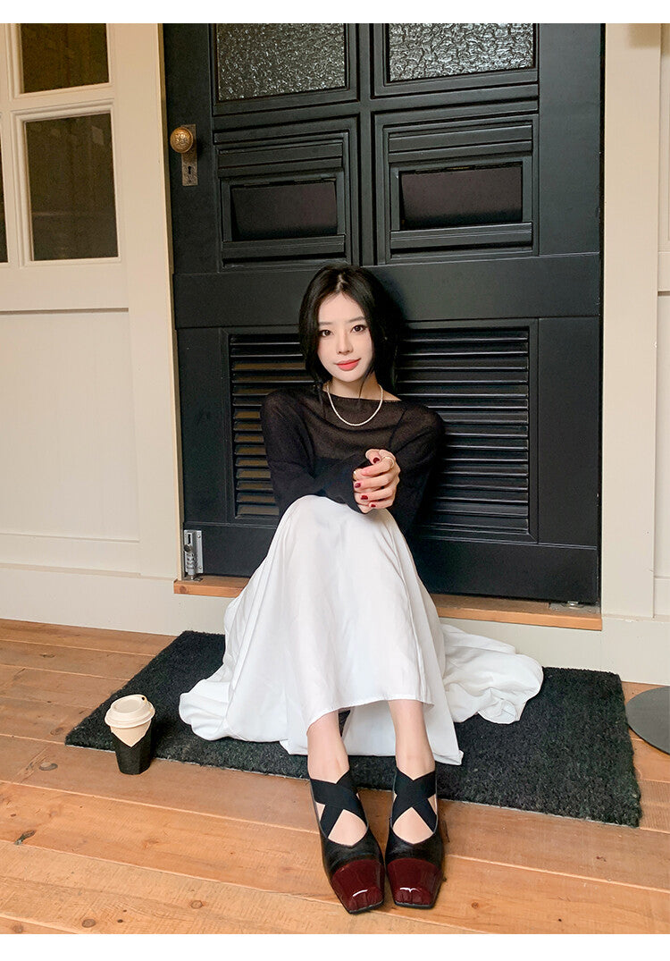 Karin Luna In Stock  Spot Goods  Lost in a Flash~Full Grain Leather Inside and Out Pig Nose Style Mainly Recommended Popular Ballet Shoes