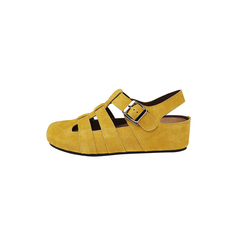 Karin Luna Full Layer Inside and Out~Basic Versatile Perforated Round Toe Birkenstock Shoes