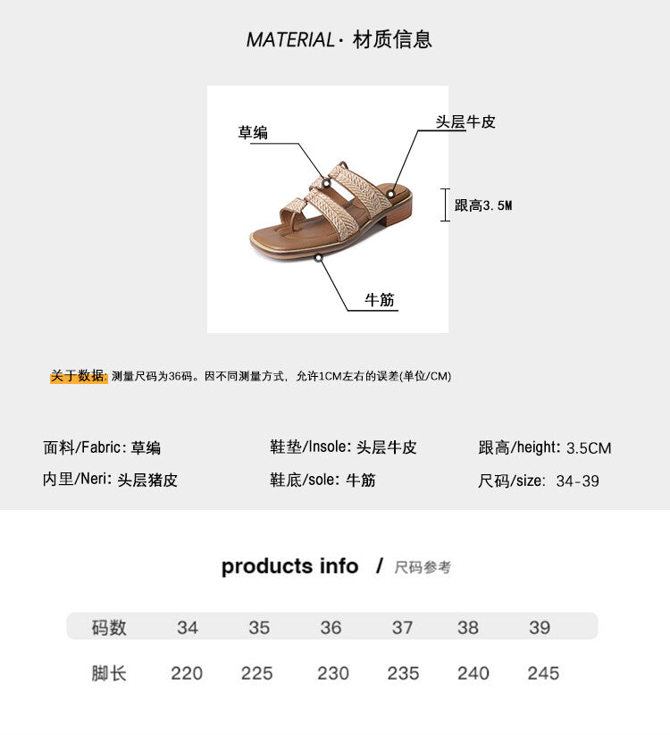 Karin Luna Hot-Selling Series~Resort style with inherent appeal Designed thong sandals