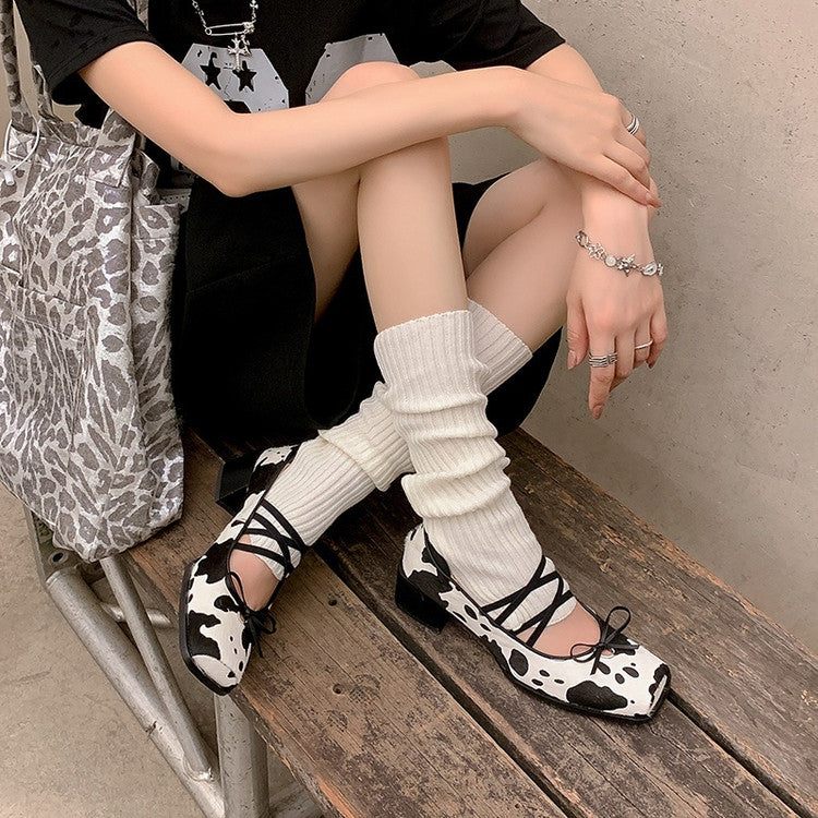 Karin Luna Hot Item Hot Item Xiaohongshu Hot Item  Comes with Bowknot Mary Jane Flats