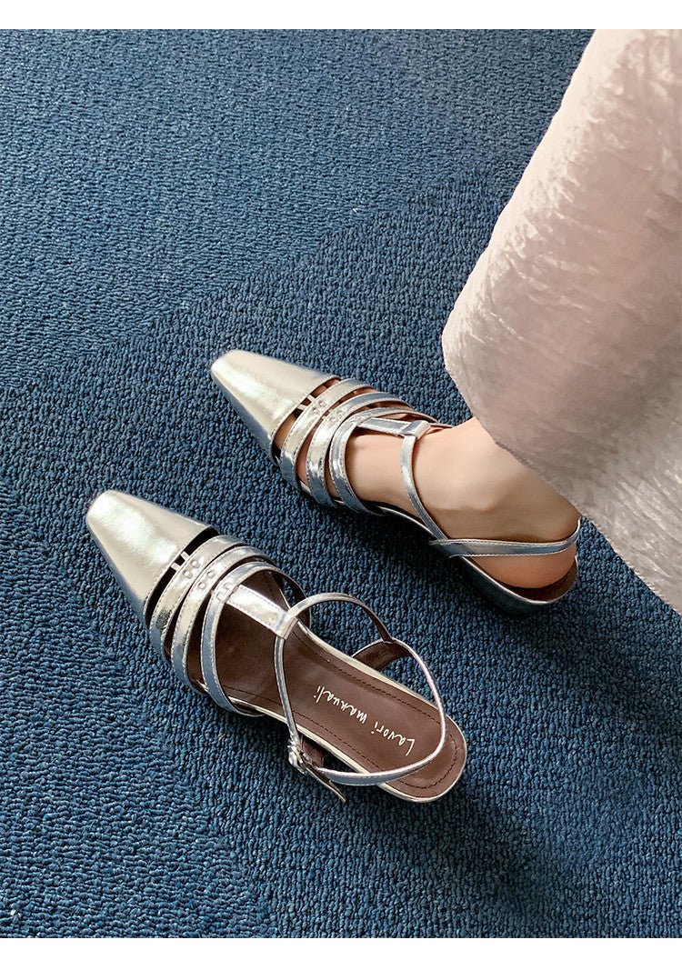 Karin Luna Classic Old Money Style Closed Toe Sandals