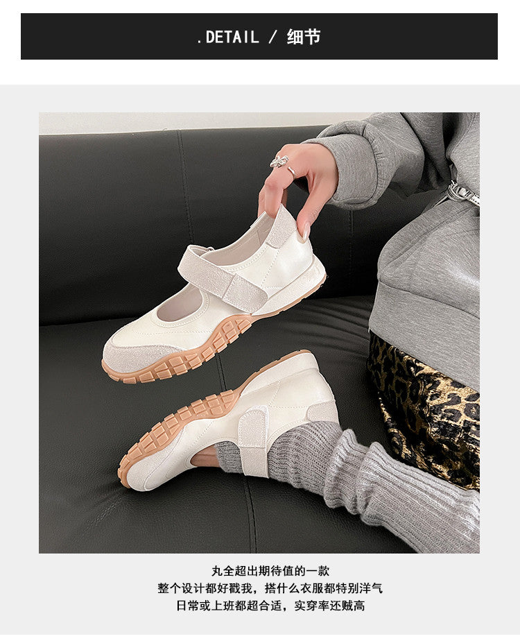 Karin Luna Casual Sports Bottom  Magic Tape Round Toe Casual Style Single Shoes