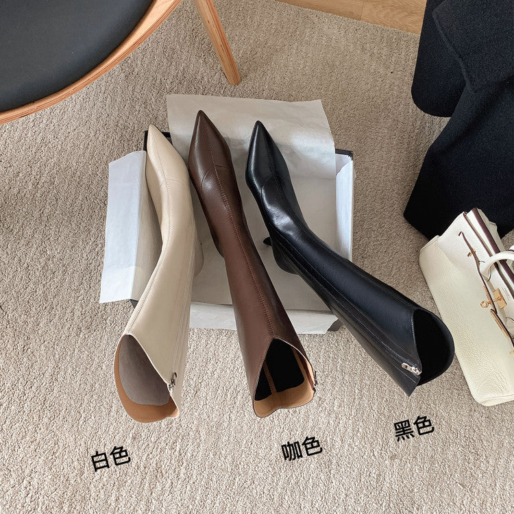 Karin Luna Elegant Style v Pointed Toe Stiletto Long Boots