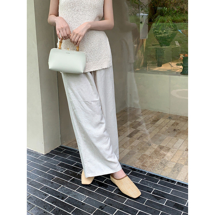 Karin Luna In Stock Spot Goods Baotou Vacation Style Height-Increasing Slippers