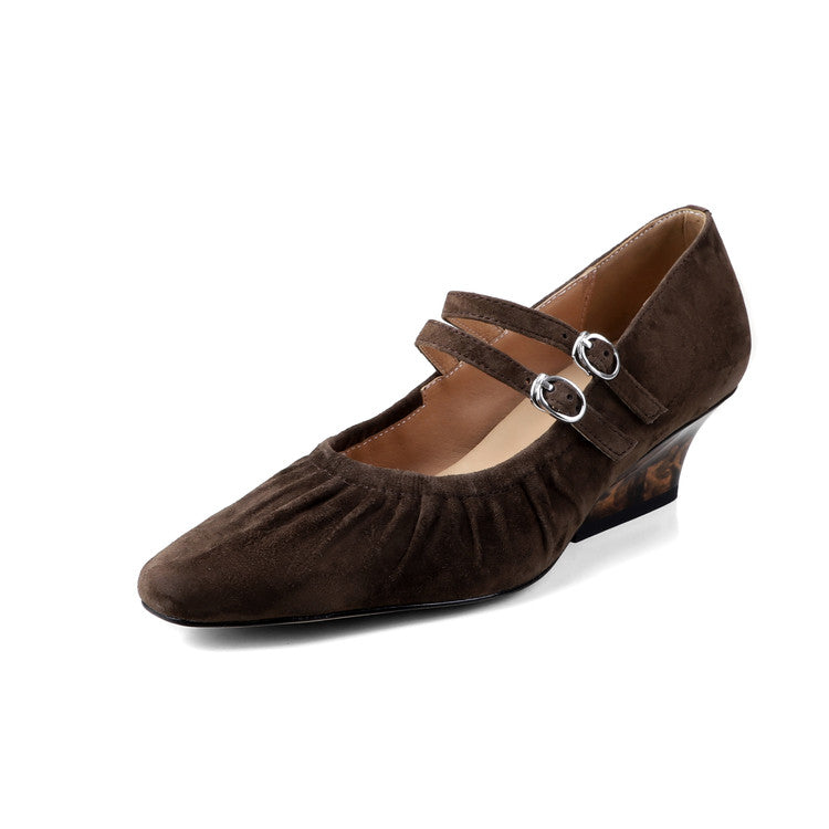 Karin Luna Full Leather Inside and Out Popular Element Amber Heel Elegant French Style Single Shoes