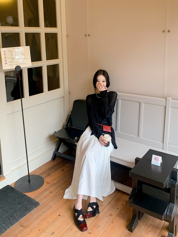 Karin Luna In Stock  Spot Goods  Lost in a Flash~Full Grain Leather Inside and Out Pig Nose Style Mainly Recommended Popular Ballet Shoes