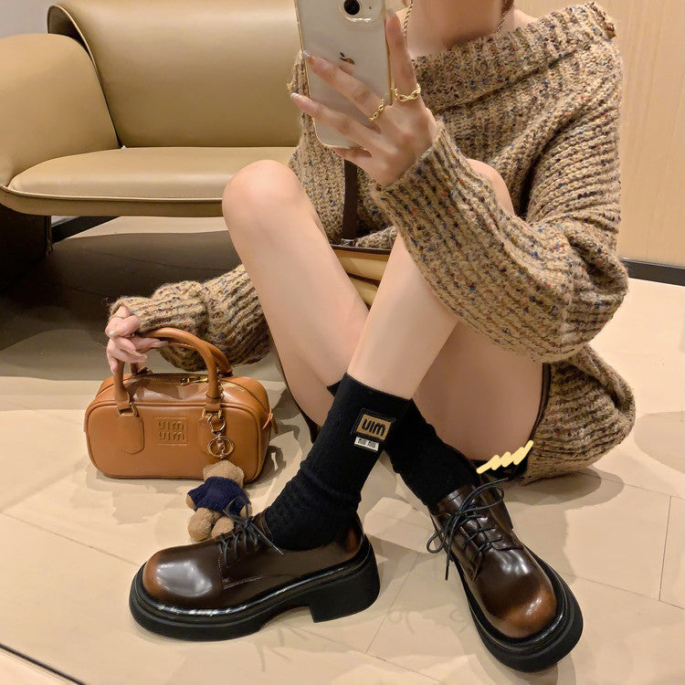 Karin Luna Casual Shoes Series~ In stock Classic Lace-up Thick-soled Casual Shoes