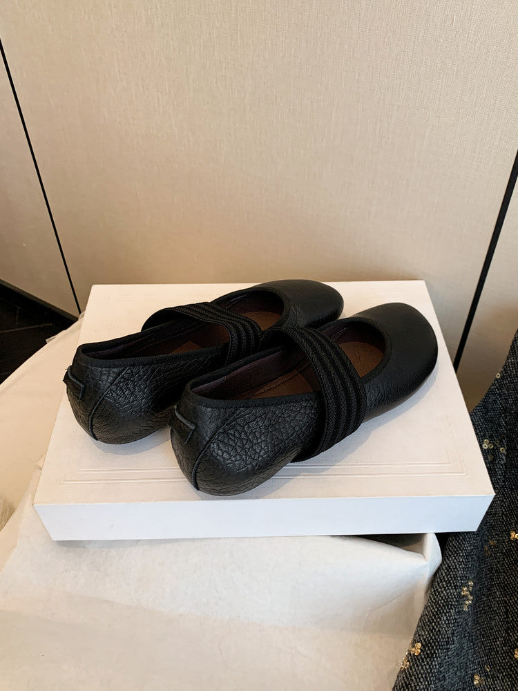 Karin Luna Full Layer Inside and Out~Basic Versatile Hidden Heel Granny Flats