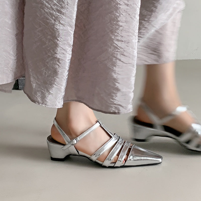 Karin Luna Classic Old Money Style Closed Toe Sandals