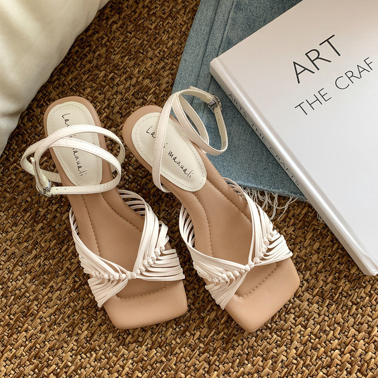 Karin Luna Handwoven Vacation Style~In stock Casual Versatile Sandals