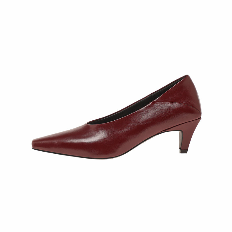 Karin Luna In Stock In Stock ~Basic Versatile French Style Small Square Toe Shallow Mouth Single Shoes