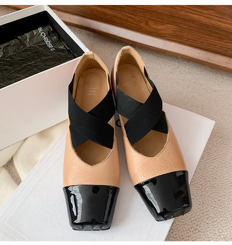 Karin Luna In Stock  Spot Goods  Lost in a Flash~Full Grain Leather Inside and Out Pig Nose Style Mainly Recommended Popular Ballet Shoes