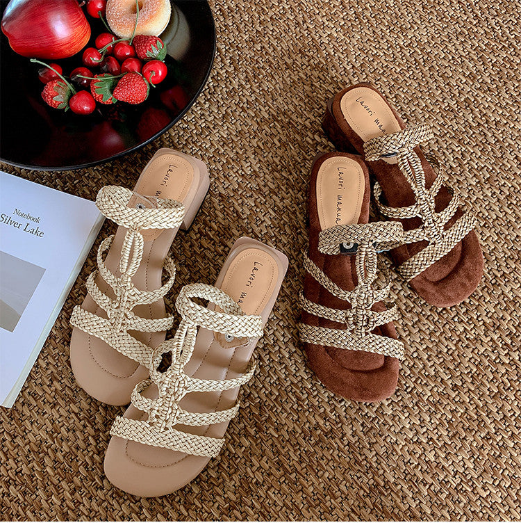 Karin Luna Bohemian Style~Sofa Insoles Casual Vacation Style Sandals