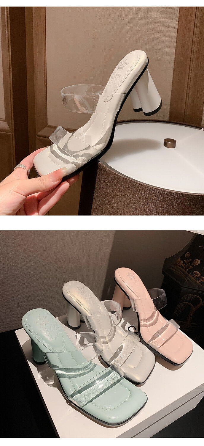 Karin Luna Cinderella's Crystal Shoes~Spot Goods Spot Goods  Increase height without tiring the feet Super Soft Sofa Transparent Slippers