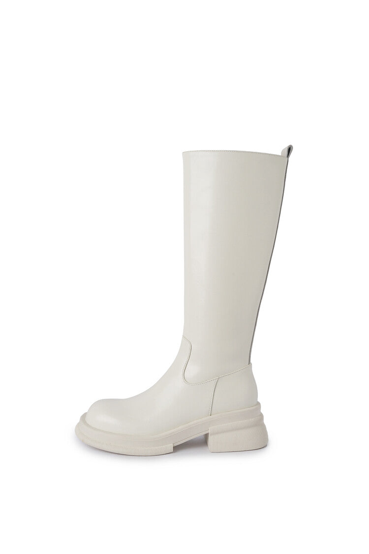 Karin Luna In Stock Spot Goods  Always in stock  Classic Basic Style Round Toe Thick Sole Knight Boots