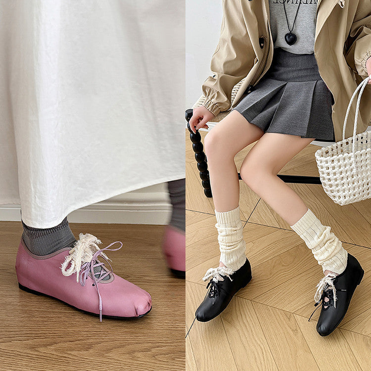 Karin Luna In Stock In Stock  Xiaohongshu Hot Sale Full Leather Round Toe Deep Mouth Single Shoes