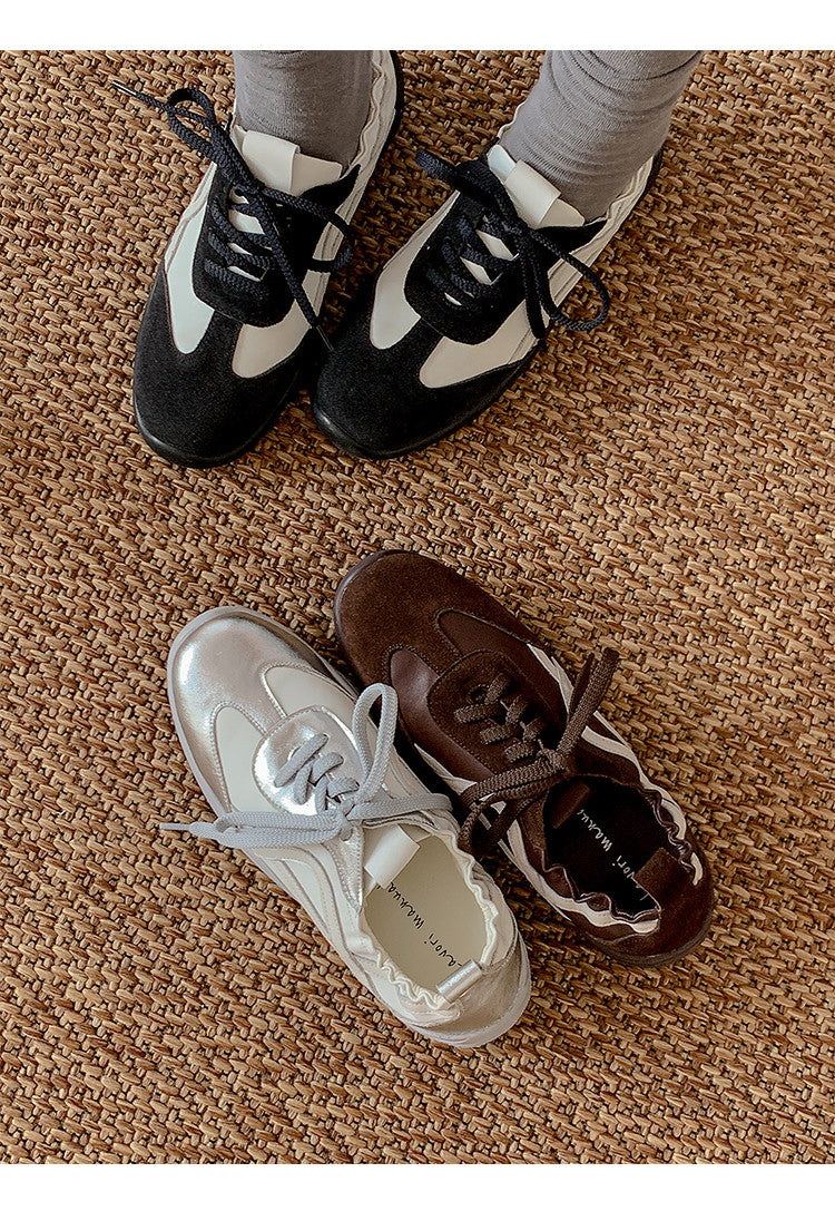 Karin Luna Casual Shoes Series~  In Stock Hot-Selling Versatile Lace-Up Deep Mouth Flats