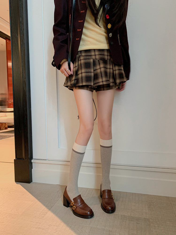 Karin Luna Bestseller Hot-Selling Derivative Edition Self-contained Strap Buckle Casual Loafers