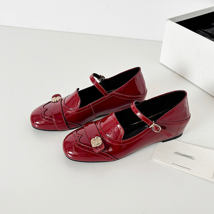 Karin Luna In Stock In Stock Vintage Mary Jane Series·Single Strap Flats