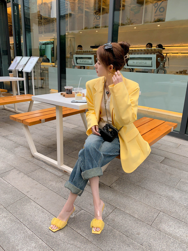 Karin Luna In Stock Spot Goods The feeling of summer Breathable Organza Elegant Slippers