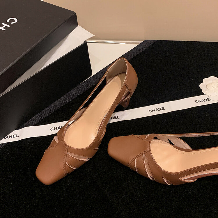Karin Luna Hot-Selling Retro Big Item Big Goods Available for sale all seasons French-style Hollow Out Single Shoes Full leather inside and out