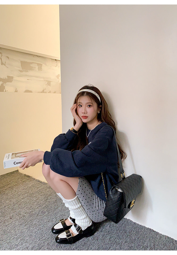 Karin Luna In Stock Spot Goods One-Strap Height-Increasing Belt Buckle Single Shoes