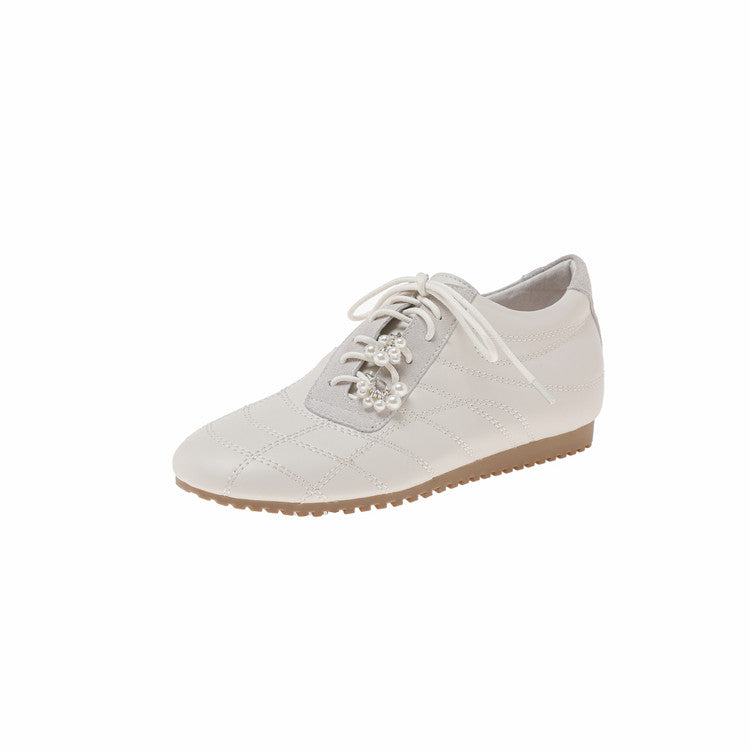 Karin Luna Casual Shoes Series~  In stock Xiaohongshu Hot-Selling Lace-Up Thick-Soled Deep Mouth Single Shoes