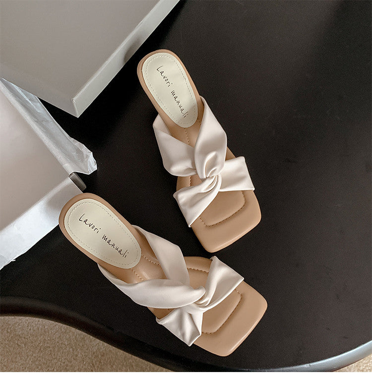 Karin Luna In Stock In Stock Basic Versatile Cross Strap Sofa Insoles Slippers