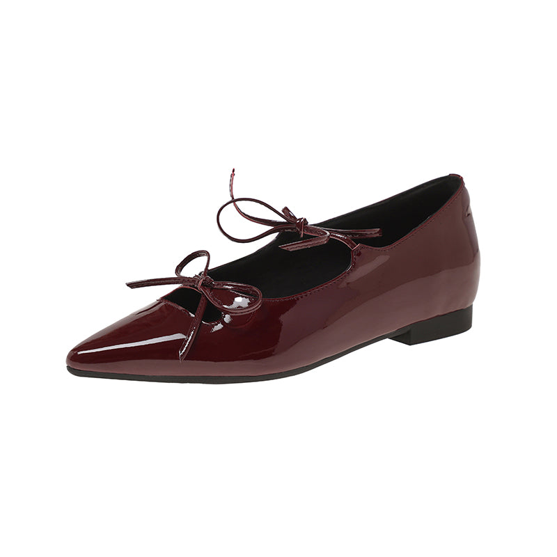 Karin Luna In Stock Spot Goods  Hot-selling Element Bowknot Square Toe Pointed Toe Single Shoes