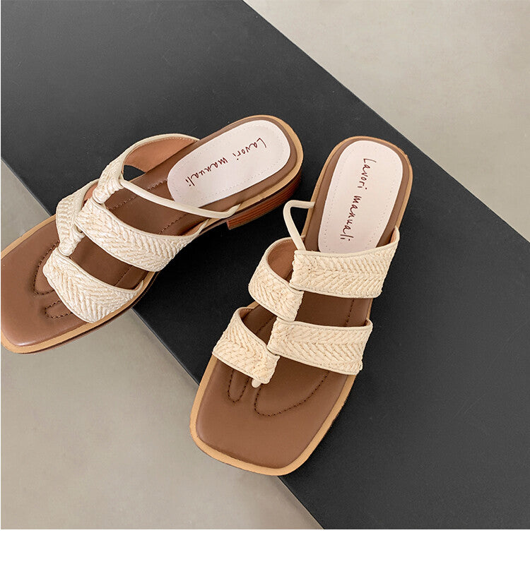 Karin Luna Hot-Selling Series~Resort style with inherent appeal Designed thong sandals