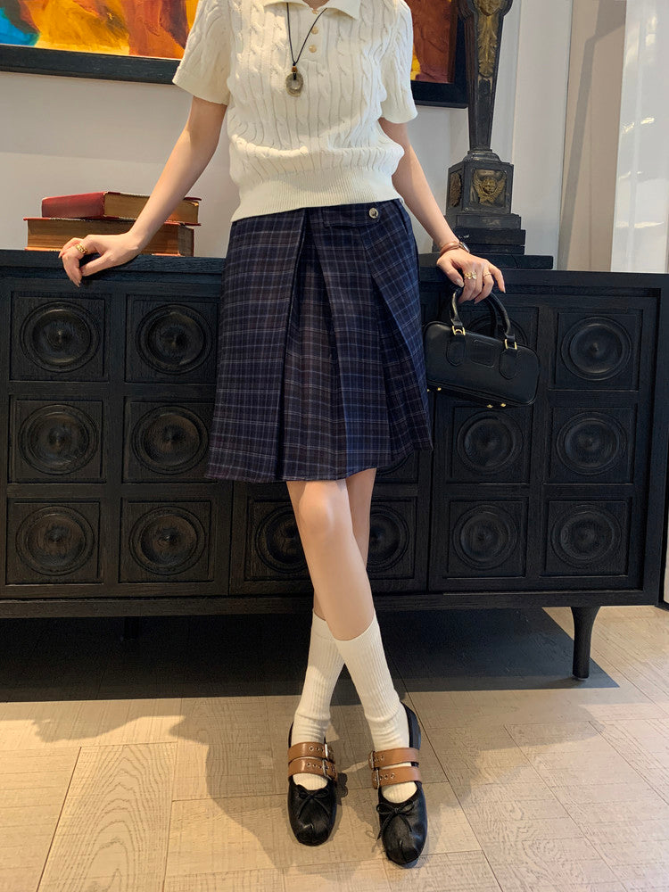 Karin Luna In Stock Spot Goods Minimalist Retro Round Toe Mary Jane Bowknot Height-Increasing Flats