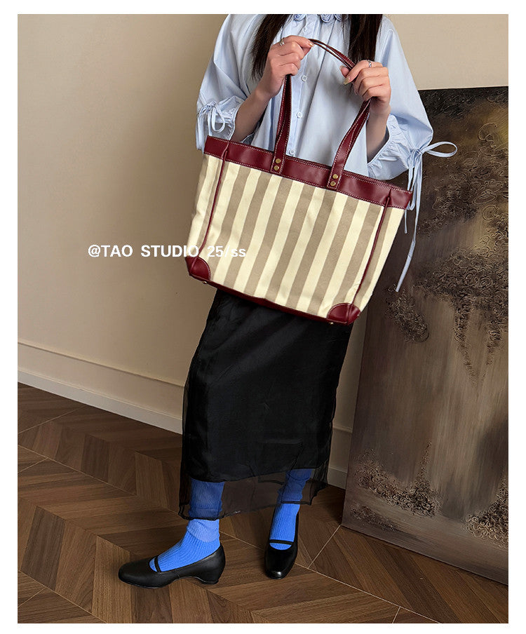 Karin Luna In Stock Spot Goods    Retro Elastic Band Chunky Heel Single Shoes