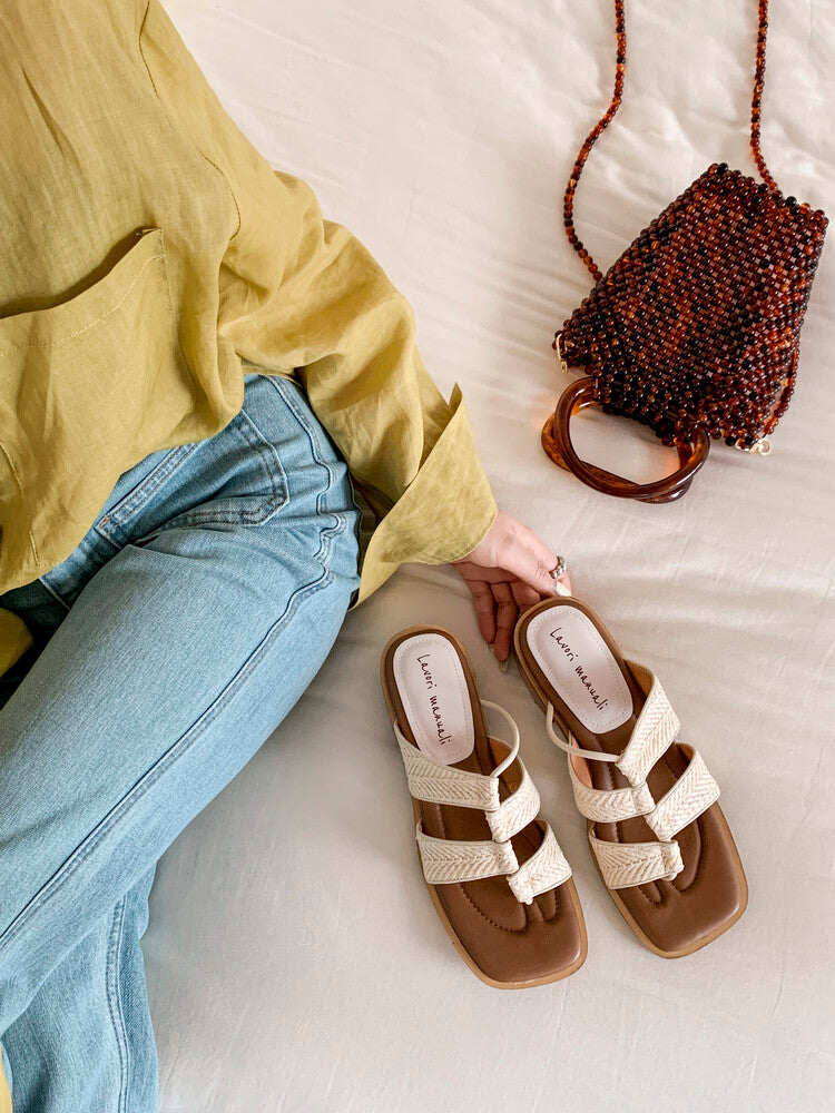 Karin Luna Hot-Selling Series~Resort style with inherent appeal Designed thong sandals