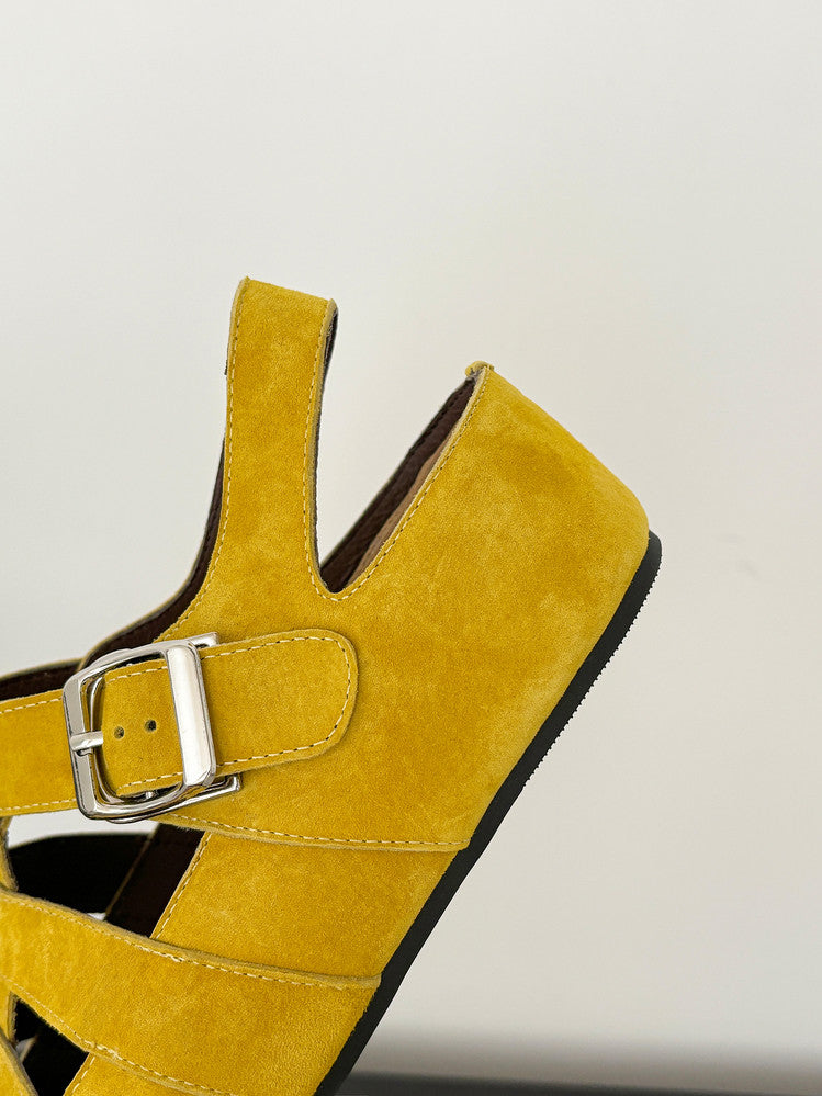 Karin Luna Full Layer Inside and Out~Basic Versatile Perforated Round Toe Birkenstock Shoes