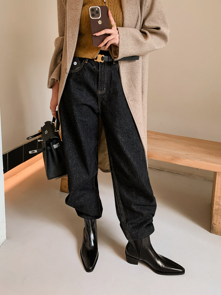 Karin Luna In Stock In stock   Classic first-layer cowhide Chelsea elastic ankle boots