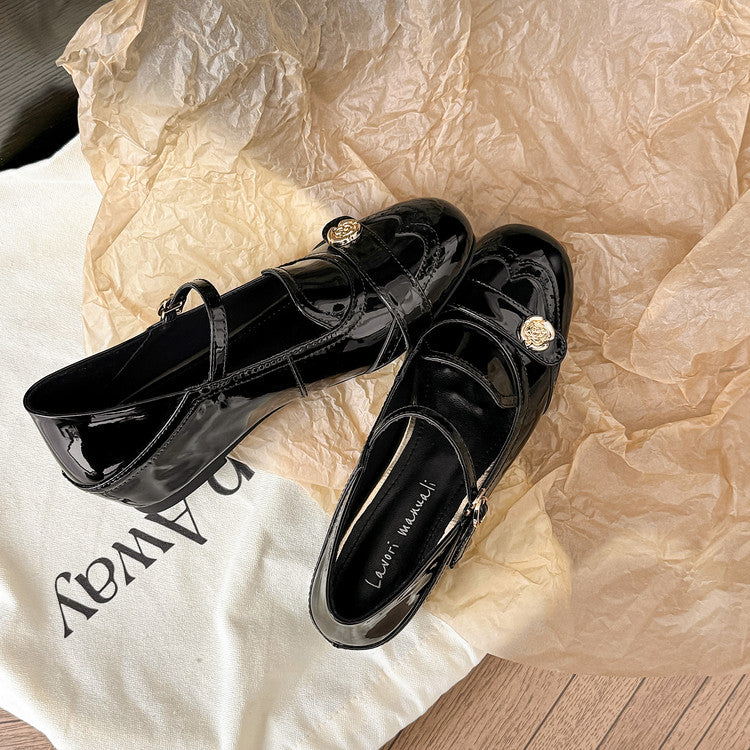 Karin Luna In Stock In Stock Vintage Mary Jane Series·Single Strap Flats