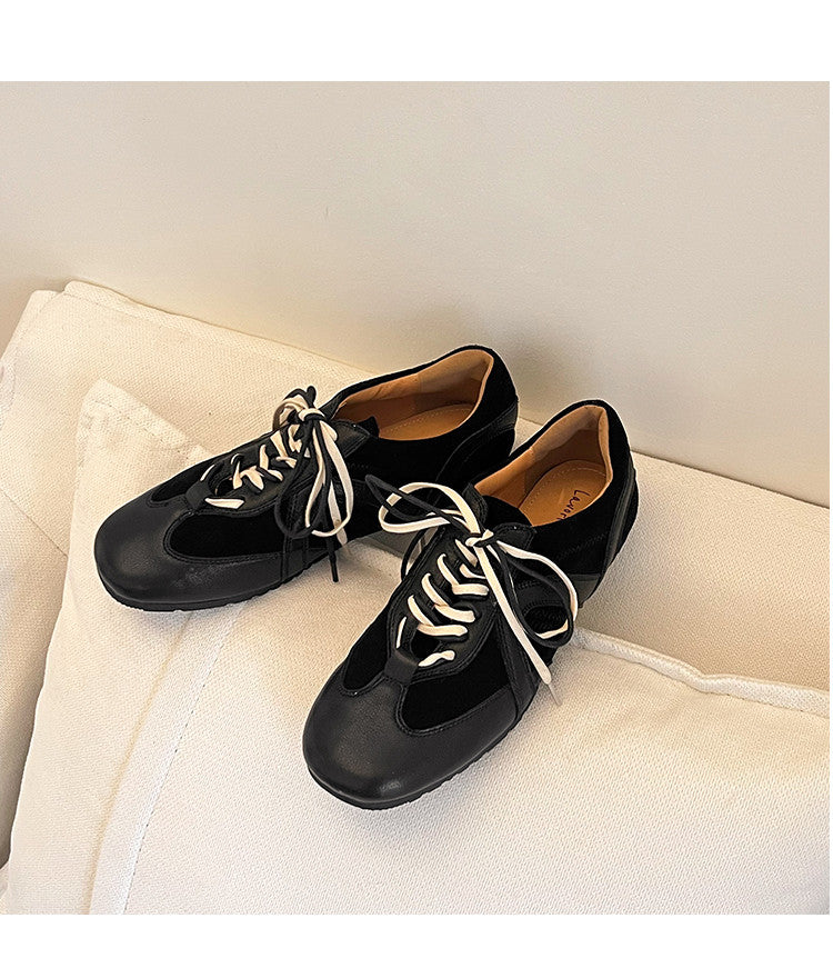 Karin Luna In Stock Spot Goods Casual Style Suede Lace-Up Height-Increasing Popular Single Shoes
