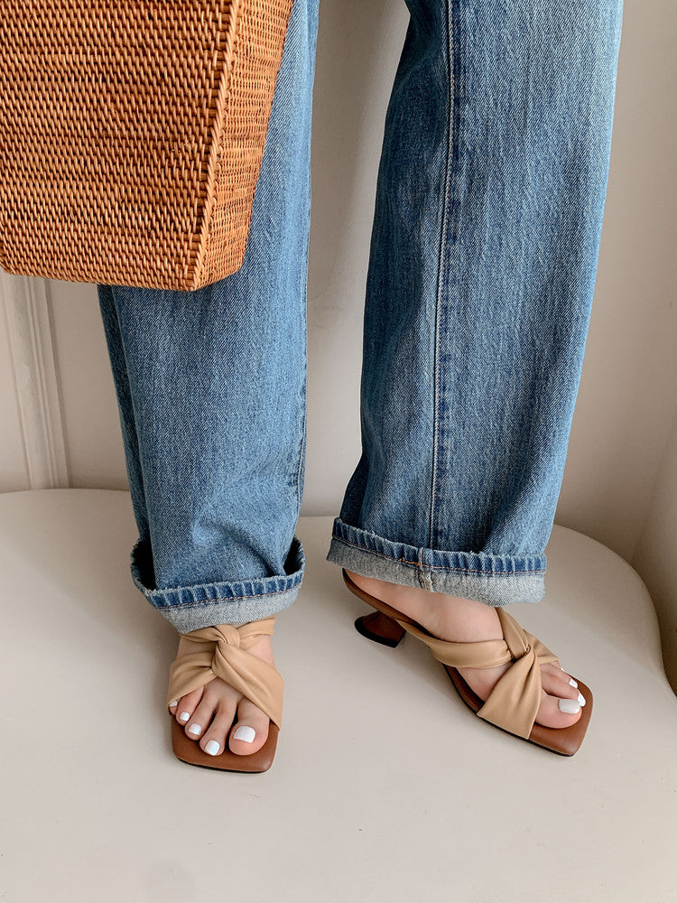 Karin Luna In Stock In Stock Basic Versatile Cross Strap Sofa Insoles Slippers