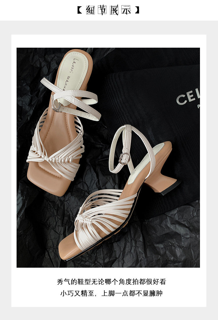 Karin Luna Handwoven Vacation Style~In stock Casual Versatile Sandals
