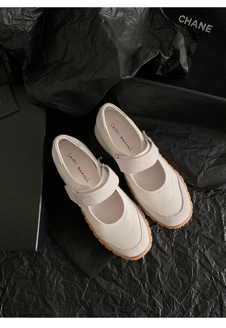 Karin Luna Casual Sports Bottom  Magic Tape Round Toe Casual Style Single Shoes