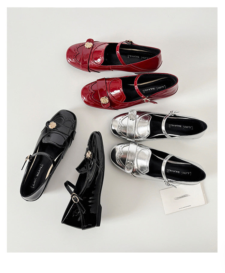 Karin Luna In Stock In Stock Vintage Mary Jane Series·Single Strap Flats