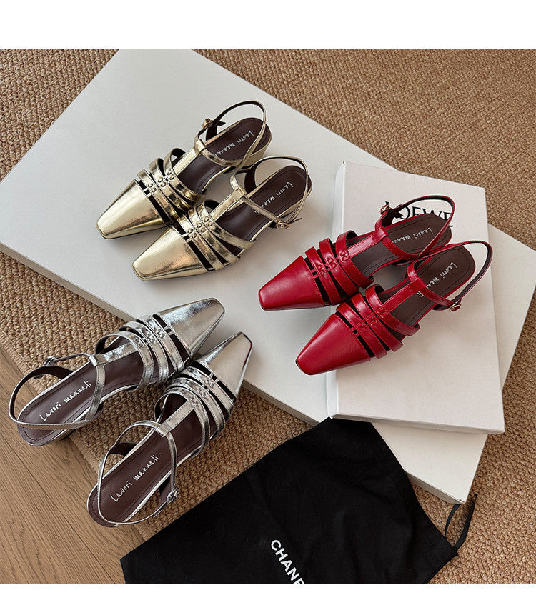 Karin Luna Classic Old Money Style Closed Toe Sandals